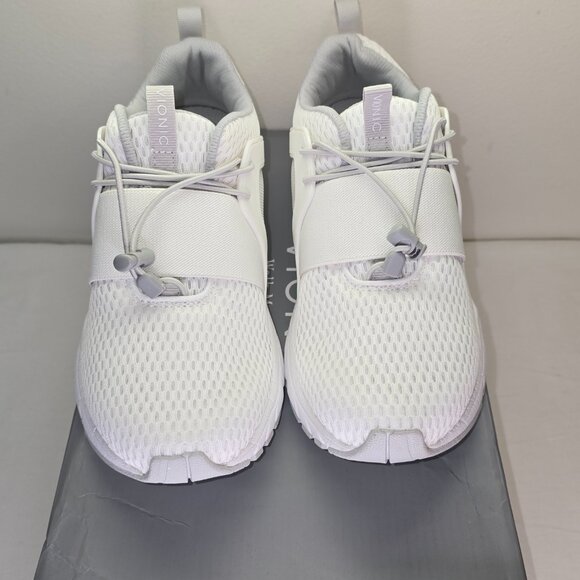 Vionic Berlin Sneaker White/White and Mesh w/Bungee Laces, Women's US Size 6 - Picture 2 of 6